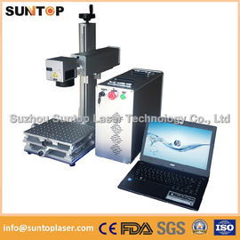 ประเทศจีน 20W portable fiber laser marking machine for plastic PVC data matrix and barcode ผู้ผลิต