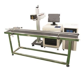 ประเทศจีน Production line Fiber Laser Marking Machine for Brass, Copper Materials ผู้ผลิต